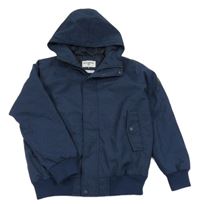 Tmavomodrá šusťáková zateplená bunda s kapucí Billabong