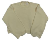 Smotanový crop sveter LC Waikiki