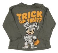 Šedé triko s Mickeym H&M