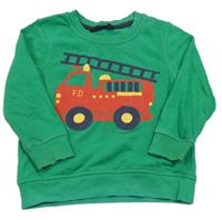 Zelená mikina s hasiči George