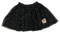 Čierno-zaltá bodkovaná á tylová sukňa s Minnie C&A