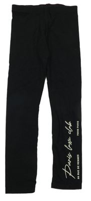 Čierne legíny s nápisom F&F