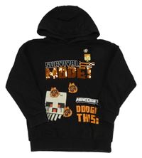 Čierna mikina s kapucí - Minecraft Tu