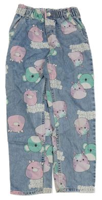 Modré relaxed fit rifle - Squishmallows H&M