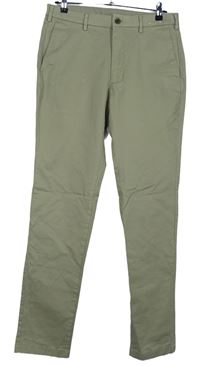 Pánske béžové plátenné chino nohavice zn. Uniqlo vel. 33/34