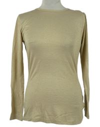 Dámske béžové trblietavé tričko Kohl