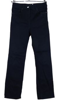 Dámské tmavomodré straight rifle s kamínky M&S