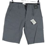 Nové - Pánske sivé plátenné chino kraťasy M&S vel. 30