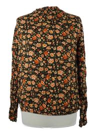 Dámská černo-červená kytičkovaná halenka George 