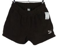 Nové - Pánske hnedé sherpa kraťasy s logom Puma