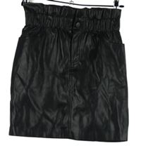 Dámska čierna koženková sukňa Only