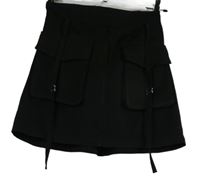 Dámska čierna sukňa s vreckami Quiz