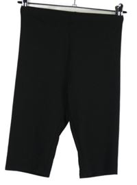 Dámske čierne elastické kraťasy Shein