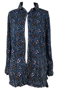 Dámska tmavomodrá vzorovaná blúzka White Stuff