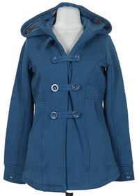 Dámsky modrý teplákový kabát s kapucí nz. NKD