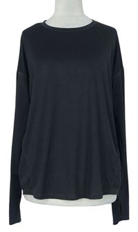 Pánske čierne športové tričko H&M