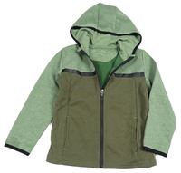 Zeleno-khaki propínací mikina s kapucí Primark