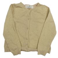 Béžovo-zlatý prepínaci sveter zn. H&M