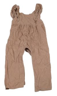 Světlerůžové laclové manšestráky F&F