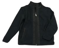 Čierna fleecovo/šusťáková prepínaci mikina Alive