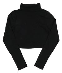 Černý crop rolák New Look