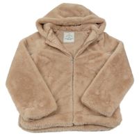 Srtarorůžová chlupatá podšitá bunda s kapucí George