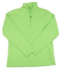 Neónově zelená fleecová funkčná mikina CMP