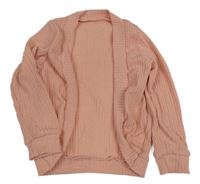 Ružový pletený cardigan