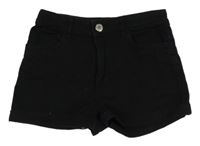 Černé riflové kraťasy H&M