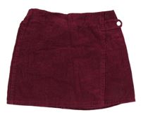 Vínová menšestrová sukňa Primark