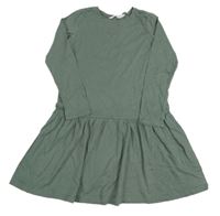 Khaki bavlnené šaty zn. H&M