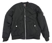 Černý šusťákový zateplený bomber Pepperts