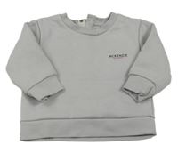 Sivá mikina s logom McKenzie