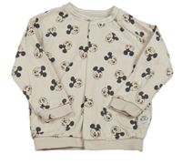 Béžová baseballová mikina s Mickeym M&S