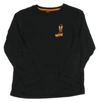 Černé triko s nápisem