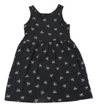 Antracitové šaty s mašľami H&M
