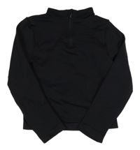 Čierna športová crop mikina Primark