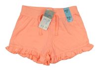 Neonově růžové kraťasy s volánky Primark