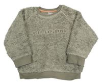 Sivá huňatá mikina F&F