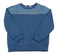 Tmavomodro-modrá mikina s nápisem V by Very