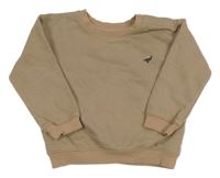 Béžová oversize mikina s dinosaurami M&S