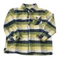 Barevná kostkovaná košilová bunda Topolino