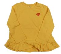 Okrová tunika se srdíčkem 