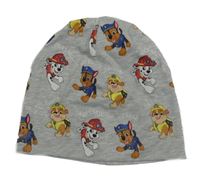 Šedá melírovaná čepice s Paw Patrol