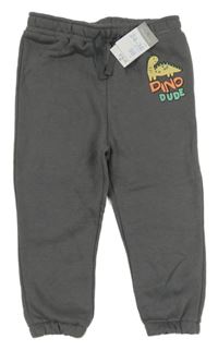 Nové - Šedé tepláky s dinosaurem Primark