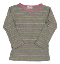 Sivé tričko s prúžkami Dopodopo