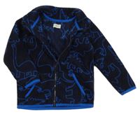 Tmavomodrá fleecová prepínaci mikina F&F