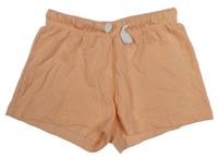 Broskvové bavlnené kraťasy Lupilu