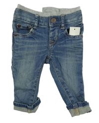 Nové - modré slim rifle s úpletovým pasom GAP