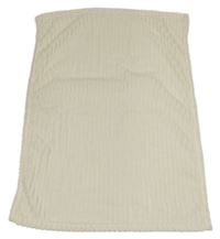 Smetanová žebrovaná plyšová deka